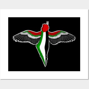 PALESTINE WILL BE FREE (WRITING ON BACK) Posters and Art